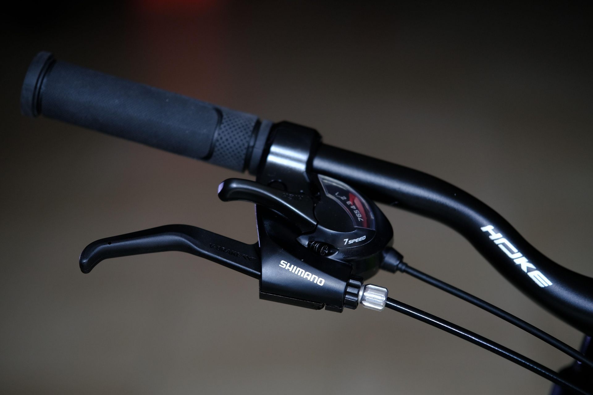 Манетка Shimano ST-EF-41 HOKE Shock 27,5 MD матовый чёрный-оранжевый 17