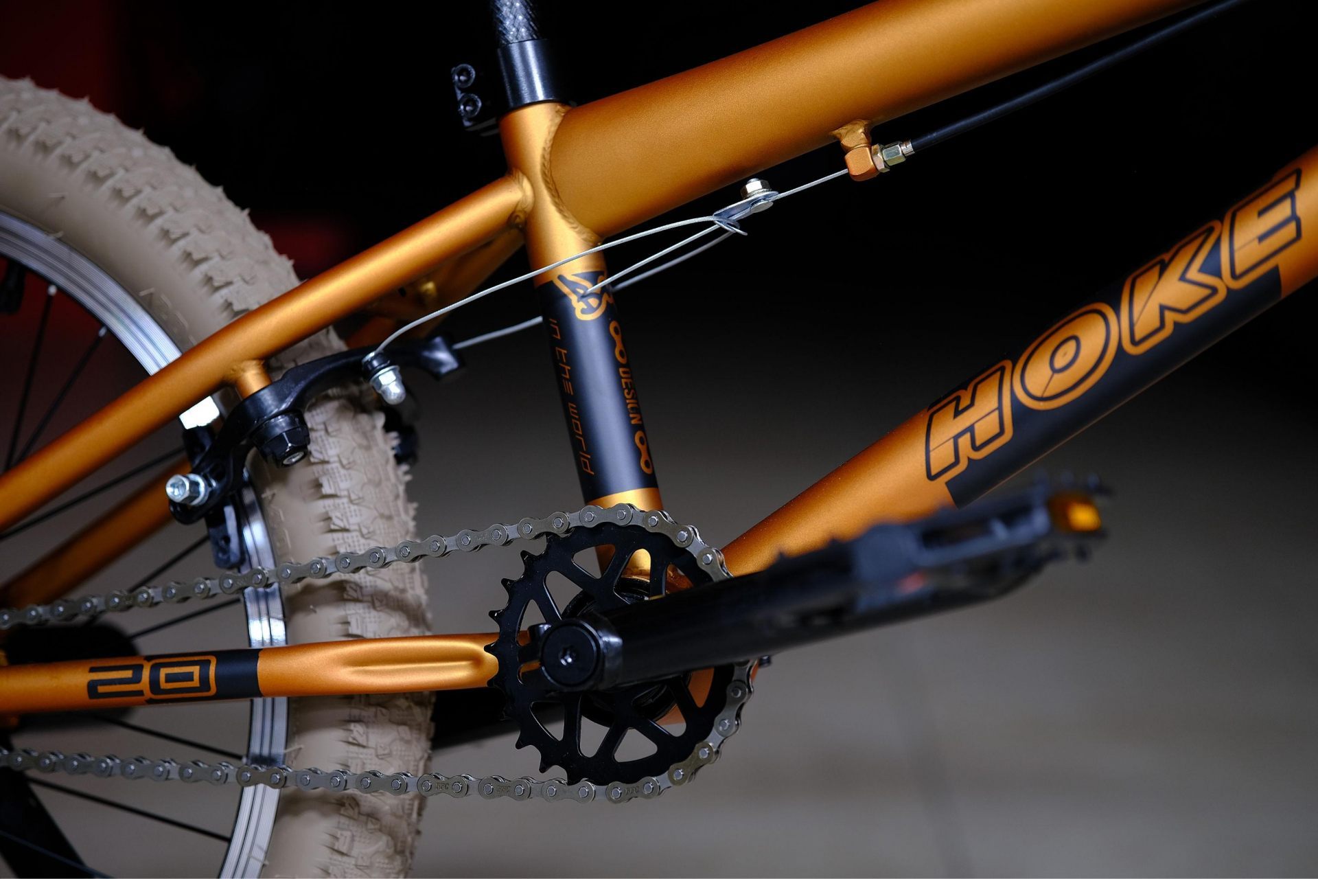 Задний переключатель -
 HOKE BMX Step L2 матовый золотой